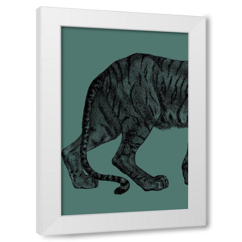 Big Cat 1 White Modern Wood Framed Art Print by Phillip, Jamie