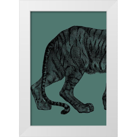 Big Cat 1 White Modern Wood Framed Art Print by Phillip, Jamie