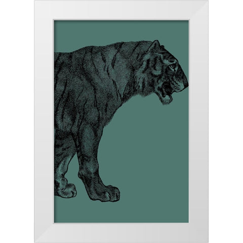 Big Cat 2 White Modern Wood Framed Art Print by Phillip, Jamie