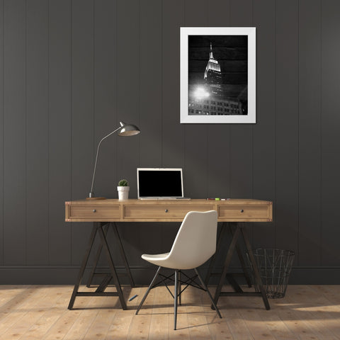 Good Night  New York 2 White Modern Wood Framed Art Print by Phillip, Jamie