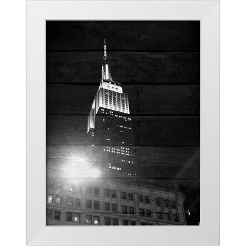 Good Night  New York 2 White Modern Wood Framed Art Print by Phillip, Jamie