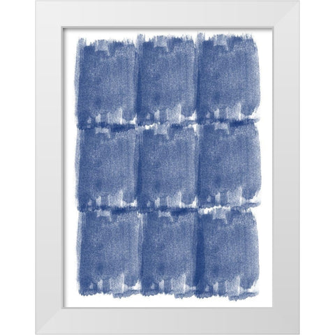 Blended Brushes White Modern Wood Framed Art Print by Phillip, Jamie