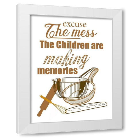 Kitchen Memories 2 White Modern Wood Framed Art Print by Phillip, Jamie