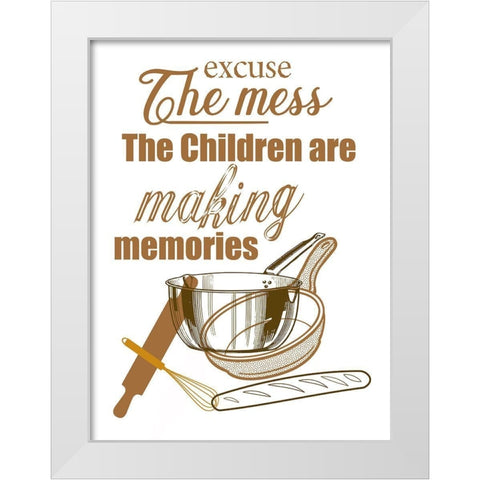 Kitchen Memories 2 White Modern Wood Framed Art Print by Phillip, Jamie