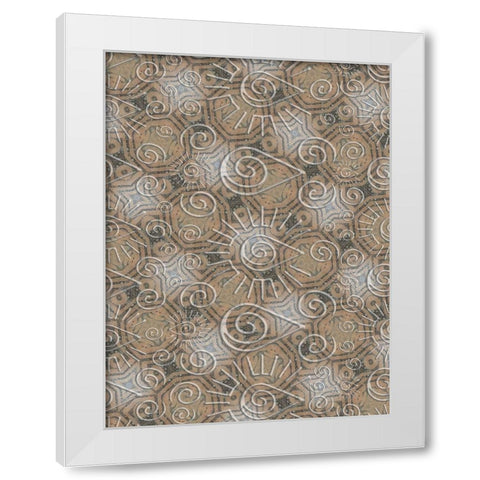 Ethnic Blend White Modern Wood Framed Art Print by Phillip, Jamie