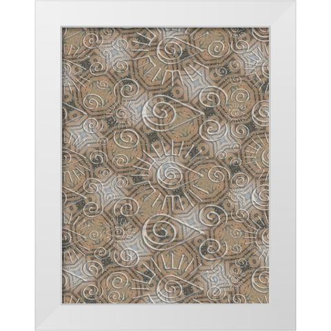 Ethnic Blend White Modern Wood Framed Art Print by Phillip, Jamie
