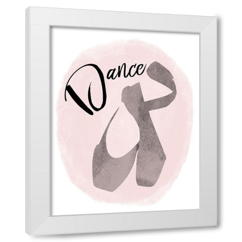 Dance White Modern Wood Framed Art Print by Phillip, Jamie