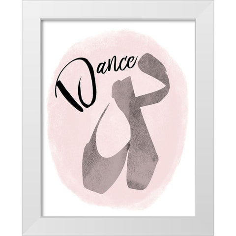 Dance White Modern Wood Framed Art Print by Phillip, Jamie