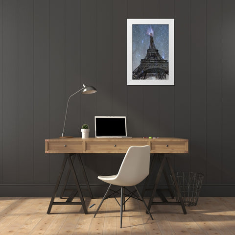 AStronomical Paris 2 White Modern Wood Framed Art Print by Phillip, Jamie