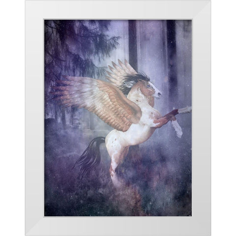 Fantasy 1 White Modern Wood Framed Art Print by Phillip, Jamie