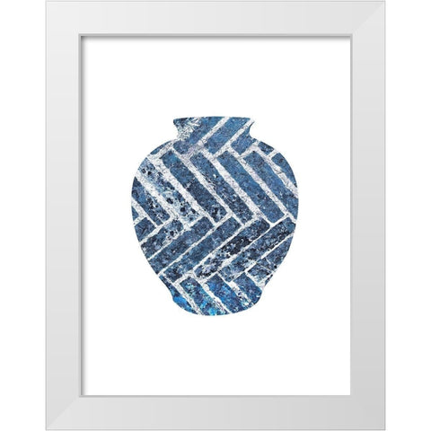 Vase White Modern Wood Framed Art Print by Phillip, Jamie