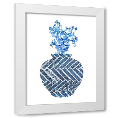 Diamond Vase  White Modern Wood Framed Art Print by Phillip, Jamie