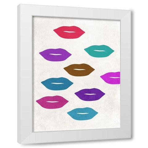 Beauty Queen 5 White Modern Wood Framed Art Print by Phillip, Jamie