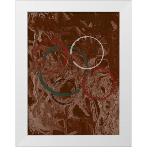 Rings Of Zambia White Modern Wood Framed Art Print by Phillip, Jamie