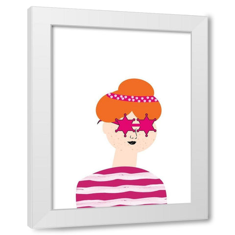 Pretty Woman 4 White Modern Wood Framed Art Print by Phillip, Jamie