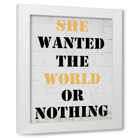 World White Modern Wood Framed Art Print by Phillip, Jamie