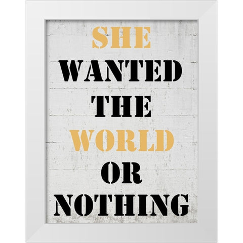 World White Modern Wood Framed Art Print by Phillip, Jamie