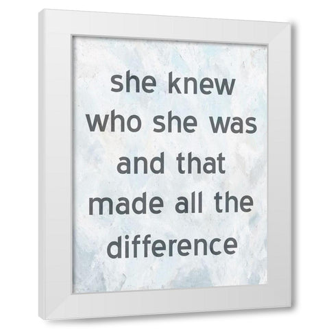 Know Yourself White Modern Wood Framed Art Print by Phillip, Jamie