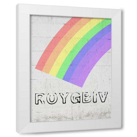 Rainbow 2 White Modern Wood Framed Art Print by Phillip, Jamie