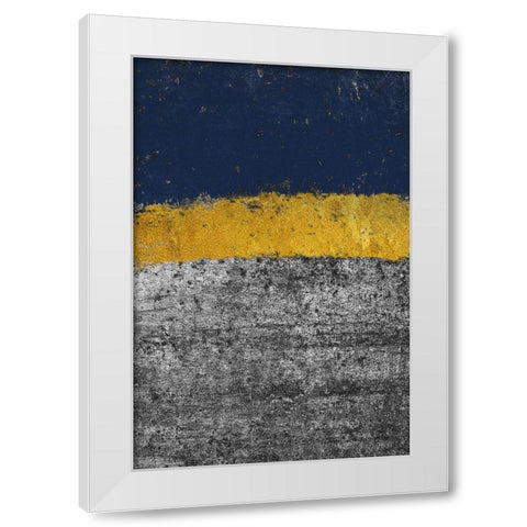 Golden Imdigo White Modern Wood Framed Art Print by Phillip, Jamie