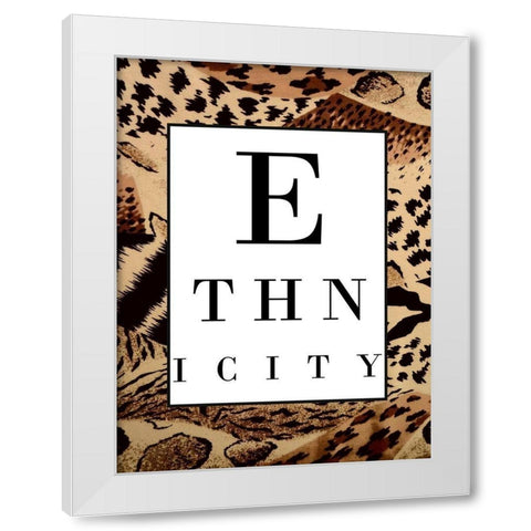 Ethnicity  White Modern Wood Framed Art Print by Phillip, Jamie