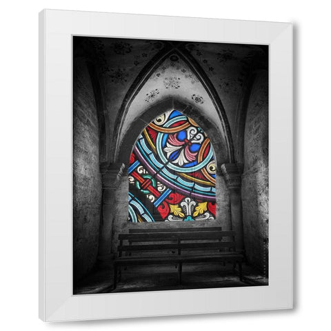 Church White Modern Wood Framed Art Print by Phillip, Jamie