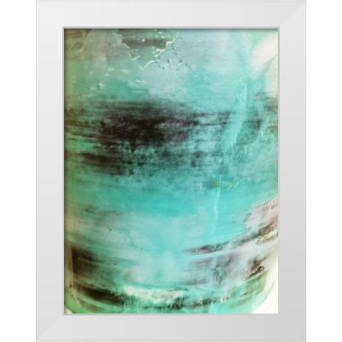 Aqua Cream White Modern Wood Framed Art Print by Phillip, Jamie
