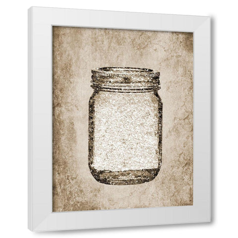 Heart White Modern Wood Framed Art Print by Phillip, Jamie