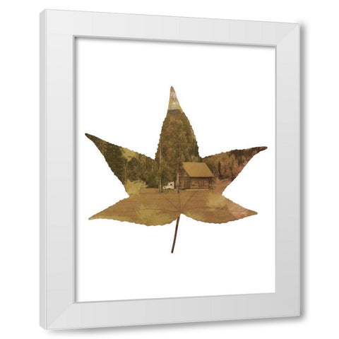 Cottage Leaf 2 White Modern Wood Framed Art Print by Phillip, Jamie