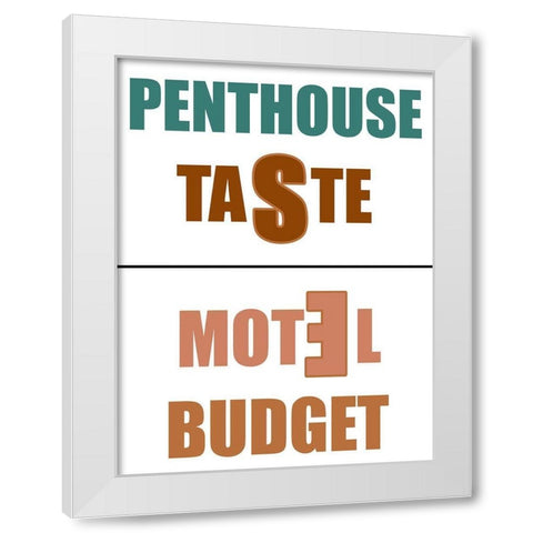 Penthouse White Modern Wood Framed Art Print by Phillip, Jamie