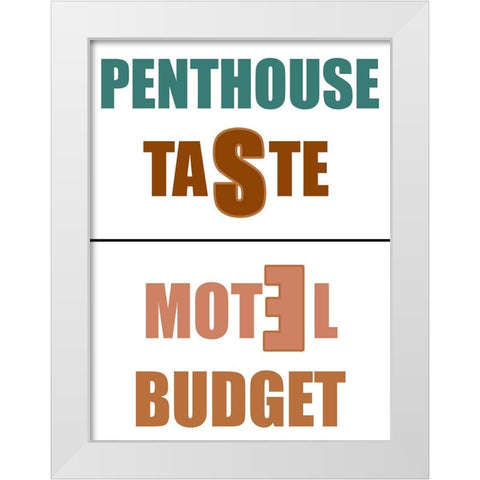 Penthouse White Modern Wood Framed Art Print by Phillip, Jamie