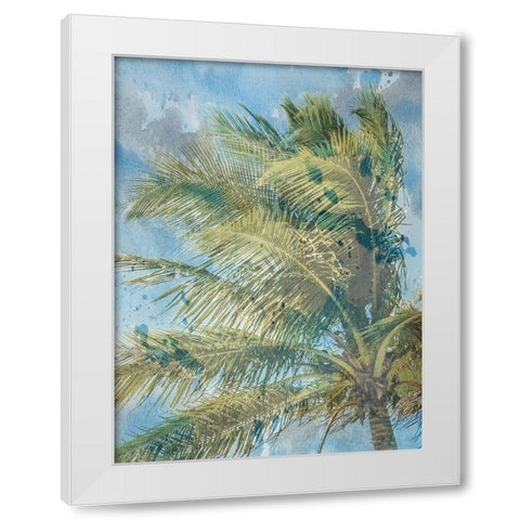 Palm  Tree White Modern Wood Framed Art Print by Phillip, Jamie