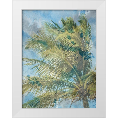Palm  Tree White Modern Wood Framed Art Print by Phillip, Jamie