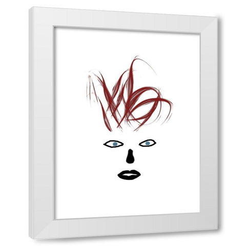 Hey Girl 3 White Modern Wood Framed Art Print by Phillip, Jamie