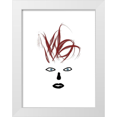 Hey Girl 3 White Modern Wood Framed Art Print by Phillip, Jamie