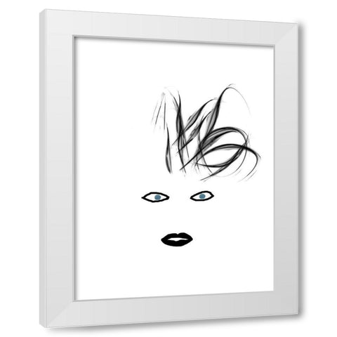 Hey Girl 4 White Modern Wood Framed Art Print by Phillip, Jamie