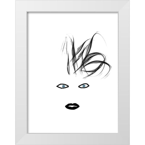 Hey Girl 4 White Modern Wood Framed Art Print by Phillip, Jamie