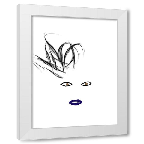 Hey Girl 5 White Modern Wood Framed Art Print by Phillip, Jamie