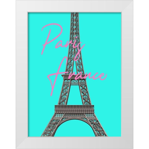 Paris White Modern Wood Framed Art Print by Phillip, Jamie