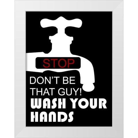 Bathroom White Modern Wood Framed Art Print by Phillip, Jamie