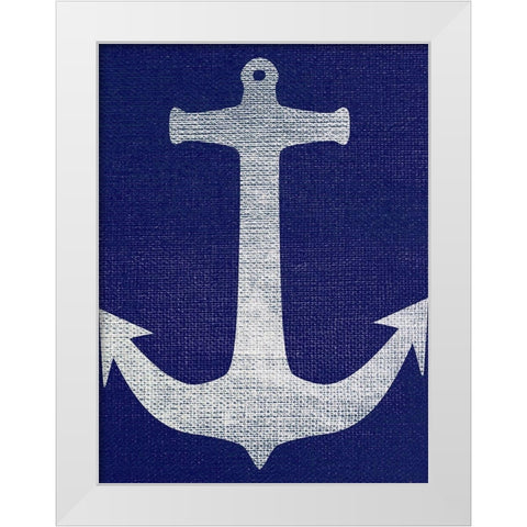 Anchor White Modern Wood Framed Art Print by Phillip, Jamie