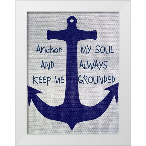 Anchor 2 White Modern Wood Framed Art Print by Phillip, Jamie