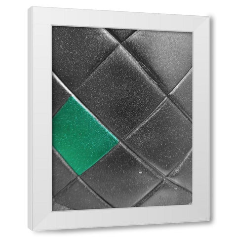 Black Emerald White Modern Wood Framed Art Print by Phillip, Jamie