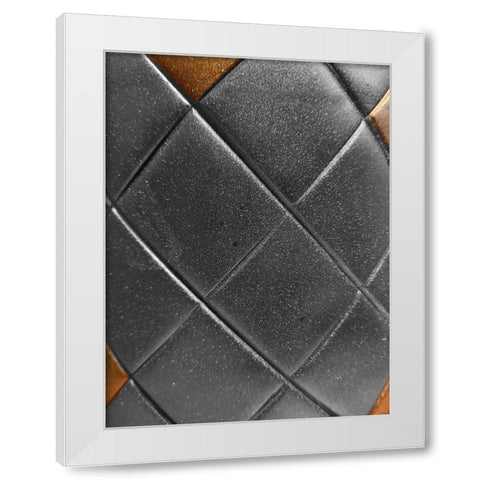 Black Gold White Modern Wood Framed Art Print by Phillip, Jamie