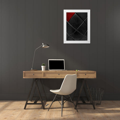 Red Pop White Modern Wood Framed Art Print by Phillip, Jamie