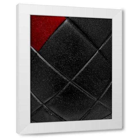 Red Pop White Modern Wood Framed Art Print by Phillip, Jamie