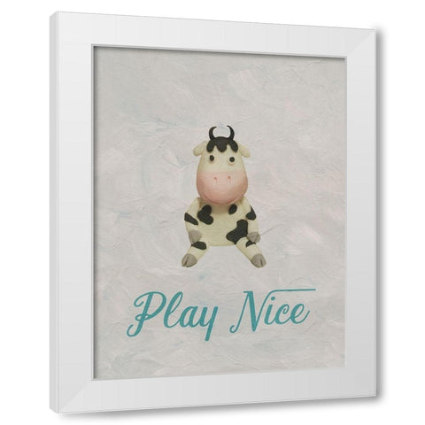 Baby Room White Modern Wood Framed Art Print by Phillip, Jamie