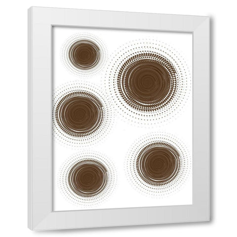 Circular Pattern 2 White Modern Wood Framed Art Print by Phillip, Jamie