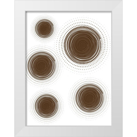 Circular Pattern 2 White Modern Wood Framed Art Print by Phillip, Jamie