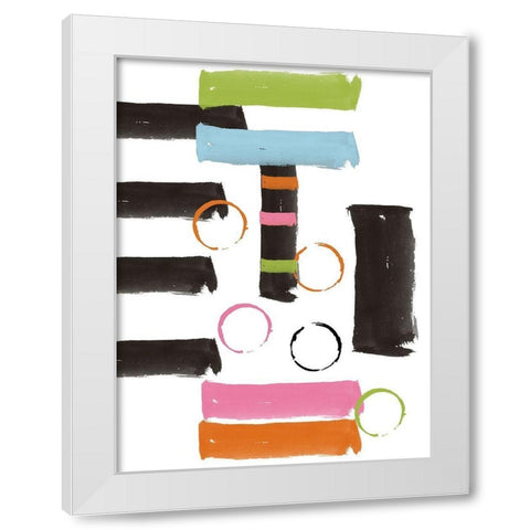 Come Up White Modern Wood Framed Art Print by Phillip, Jamie